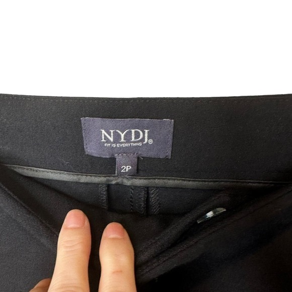 NYDJ Lift Tuck Technology Slim Trouser Pants In Ponte Knit Straight Leg Size 2P - Picture 5 of 11
